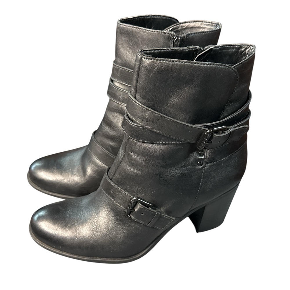 Naturalizer Karlie Black Heeled Boots Size 11